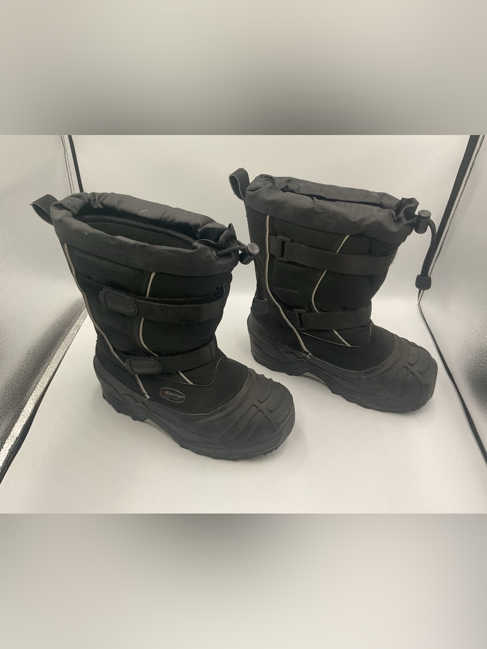 Baffin Young Eiger Youth Size 5 Winter Snow Boots Insulated Black Snowmobiling
